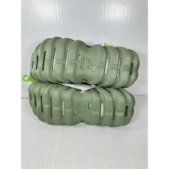 Size 8M/10W CROCS Echo Clog Moss Green Vert Mousse 207937-308 Slip On Shoes NEW - Picture 6 of 7